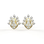 Avarta Jewellery 18K Hallmarked Gold With Certified Diamond Studs Earrings For Girls &amp; Women