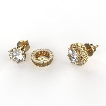 Avarta Jewellery 18k Gold Jacket Earrings Girls &amp; Women
