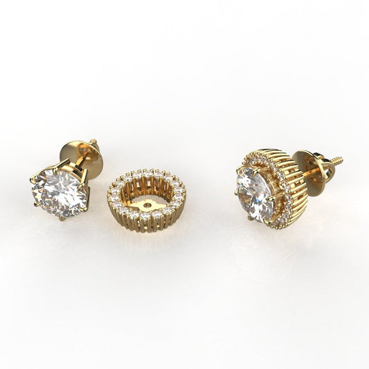 Avarta Jewellery 18k Gold Jacket Earrings Girls &amp; Women