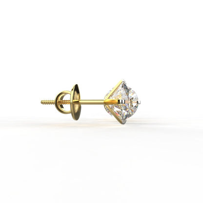 Avarta Jewellery Gold 1 Carat Solitaire Earrings
