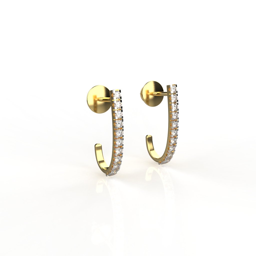 Avarta Jewellery 18k Gold Unisex Diamond Bali Main image