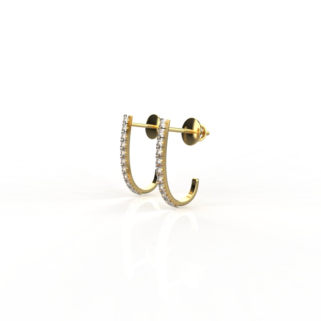 Avarta Jewellery 18k Gold Unisex Diamond Bali Secondary image