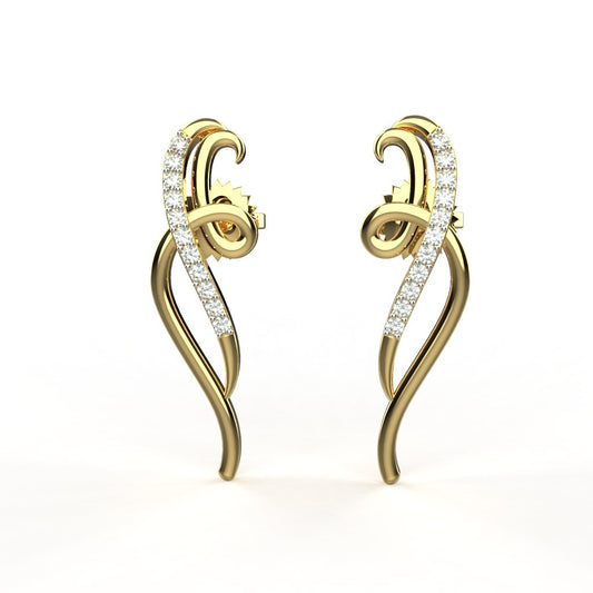 Avarta 18k Diamond Earring For Girls &amp; Women
