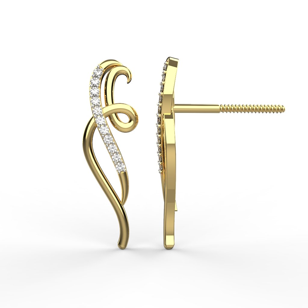 Avarta 18k Diamond Earring For Girls &amp; Women