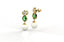 Avarta Jewellery Gold Diamond Emerald Pearl Earring