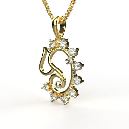 Avarta 18k Ganesh Pendant for Kids, Girls &amp; Women