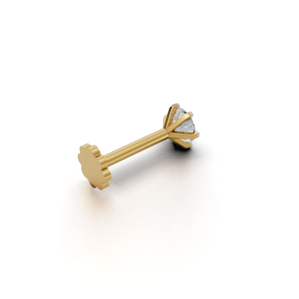 Avarta Gold 25 Cents Moissanite Nose stud