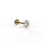 Avarta Gold 70 Cent Moissanite Solitaire Nosepin