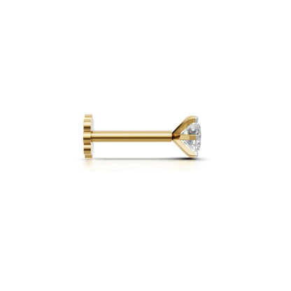 Avarta Gold 25 Cents Moissanite Nose stud