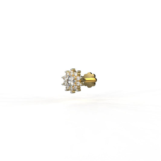 Avarta Jewellery Sparkle Flora Diamond Nose Stud
