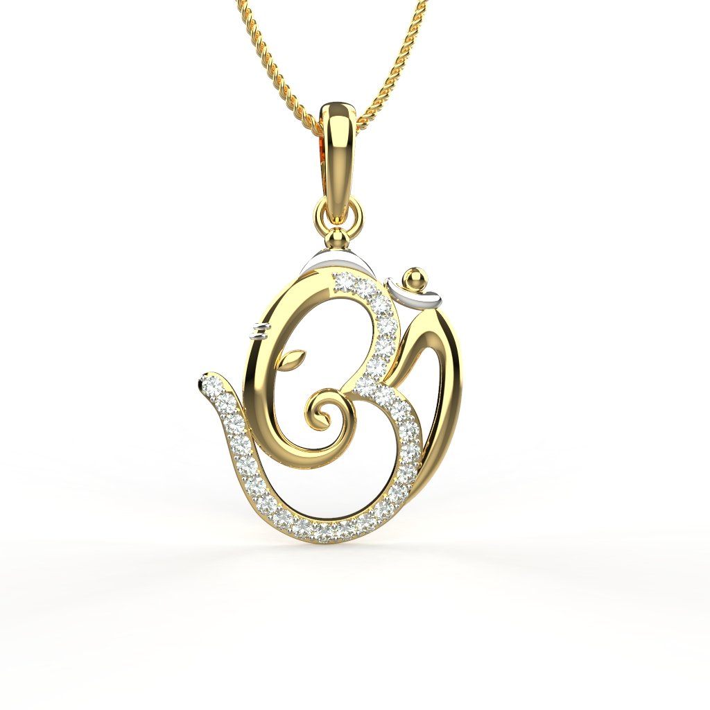 Avarta 18k Om Pendant for Kids, Girls &amp; Women Main image