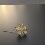 Avarta Jewellery Sterling Silver Yellow Butterfly Pendant With Gold Polish for Kids, Girls &amp; Women