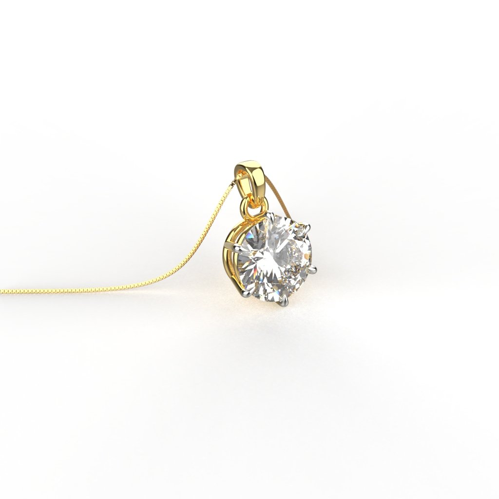 Avarta Jewellery 18k Gold 1.50 Carat Moissanite Solitaire Pendant Secondary image