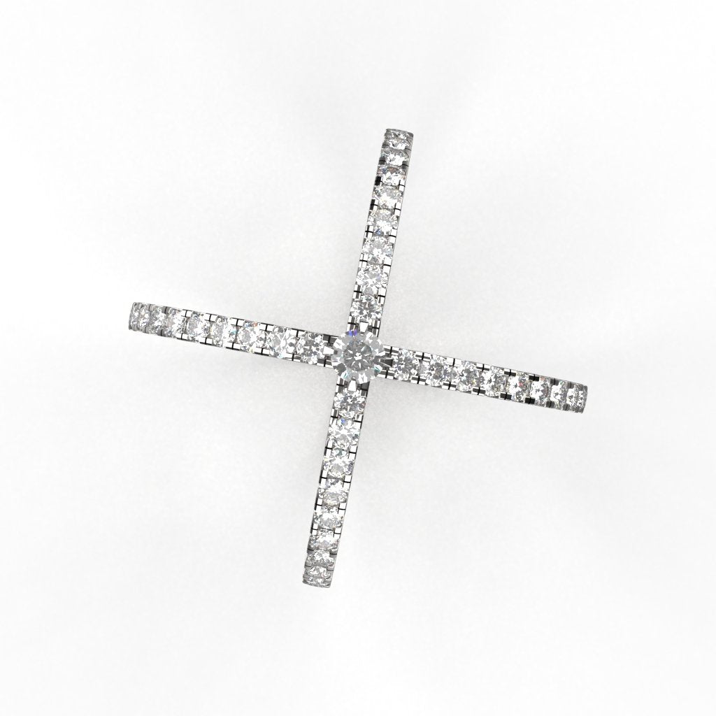 Avarta Jewellery Sterling Silver CrissCross Ring For Girls &amp; Wemen