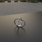 Avarta Jewellery Sterling Silver CrissCross Ring For Girls &amp; Wemen