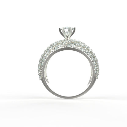 Avarta Jewellery Sterling Silver 0.50 Carat Solitaire Ring For Girls &amp; Women
