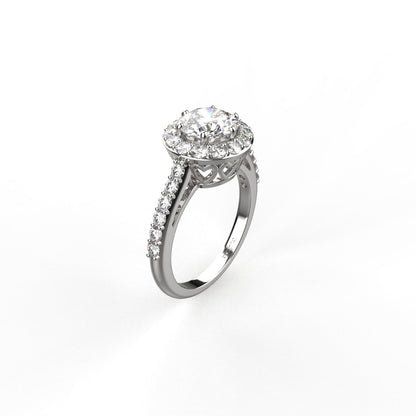Avarta Jewellery Sterling Silver Solitaire of 1.50 Carat Wedding Ring