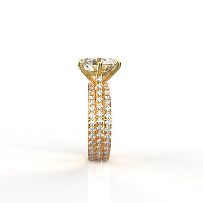 Avarta Jewellery Sterling Silver 3.80 Carat Solitaire &amp; Stackable Eternity Rings