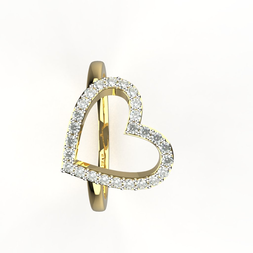 Avarta 18k Symbol of Love Diamond Ring