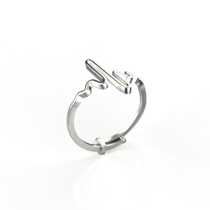 Avarta Sterling Silver Life Line Resizable Ring