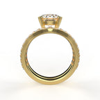 Avarta Jewellery Sterling Silver 2 Carat Solitaire Eternity Ring For Girls &amp; Women