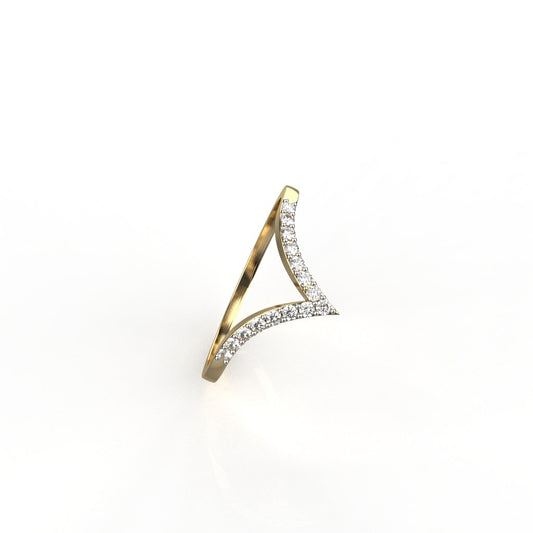 Avarta Jewellery 18K Gold Diamond Stackable Eternity Ring