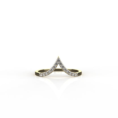 Avarta Jewellery 18K Hallmarked Gold Moissanite Stackable Eternity Ring For Women & Girls