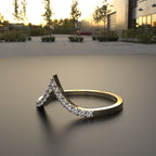 Avarta Jewellery 18K Gold Diamond Stackable Eternity Ring