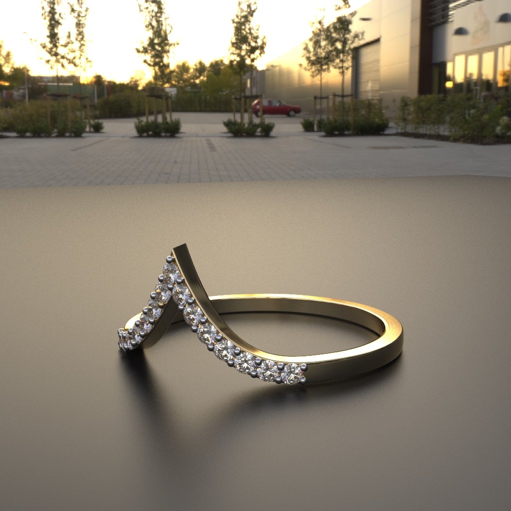 Avarta Jewellery 18K Gold Diamond Stackable Eternity Ring