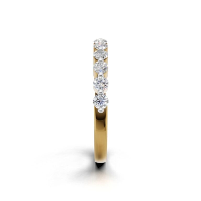 Avarta Trending Gold Asthetic Eternity Band with Certified Lab Diamonds – Elegant, Timeless Design
