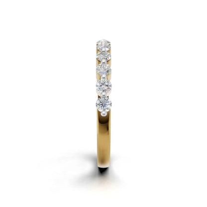 Avarta Trending Gold Asthetic Eternity Band with Certified Lab Diamonds – Elegant, Timeless Design