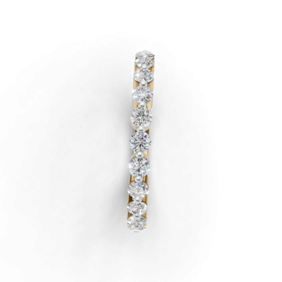 Avarta Trending Gold Asthetic Eternity Band with Certified Lab Diamonds – Elegant, Timeless Design