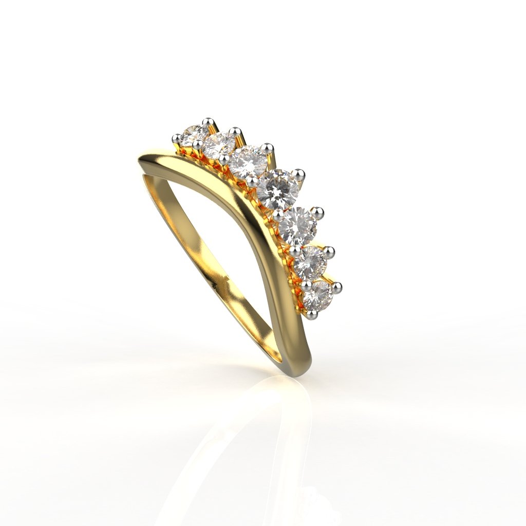 Avarta Jewellery 18K Gold Queen Ring Main image