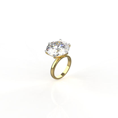 Avarta Jewellery Gold 10 Carat Moissanite Solitaire Ring