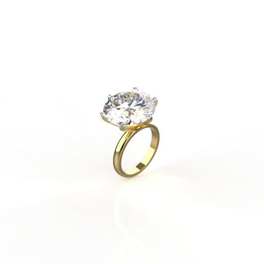 Avarta Jewellery Gold 10 Carat Moissanite Solitaire Ring