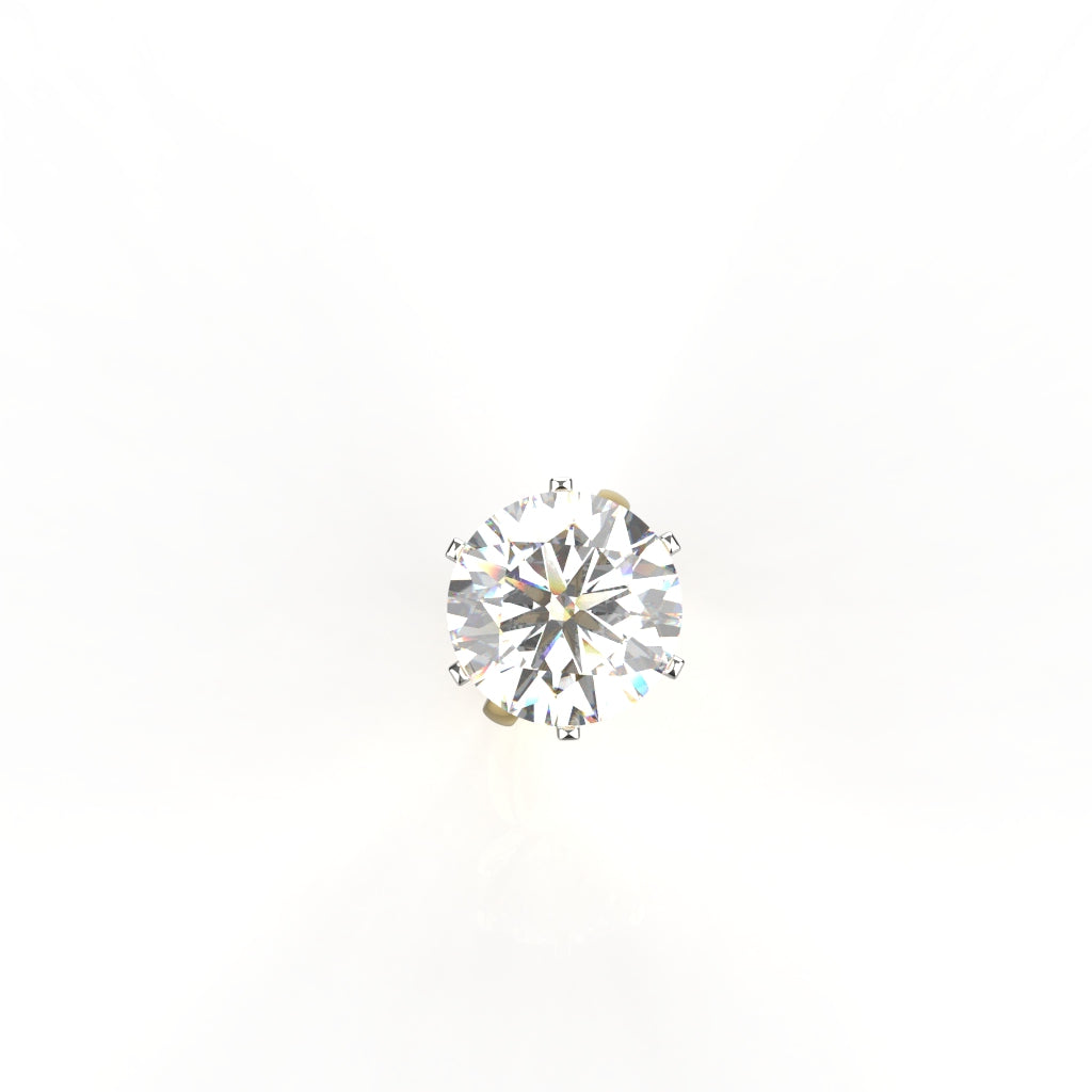 Avarta Jewellery Gold 10 Carat Moissanite Solitaire Ring