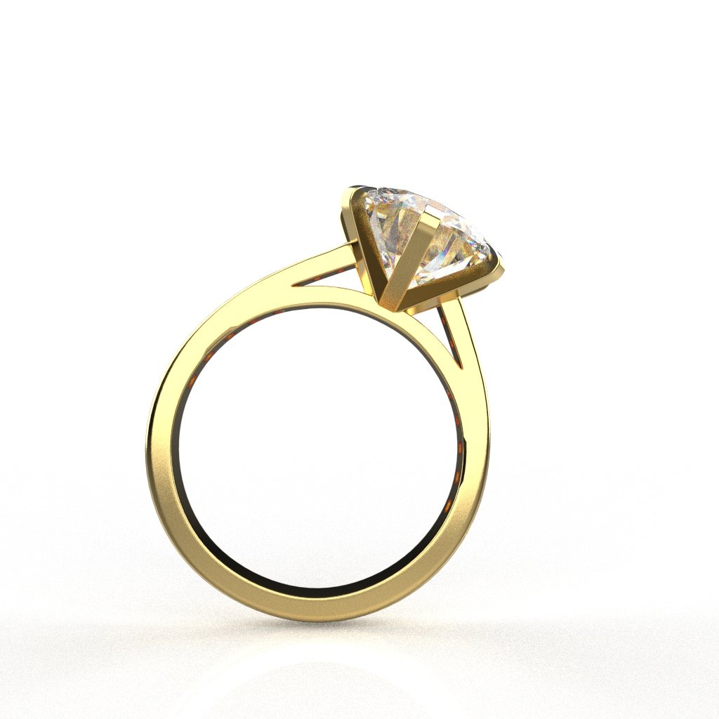 Bestseller Royal 14K & 18K Gold 2 Carat Moissanite Solitaire Cocktail Ring