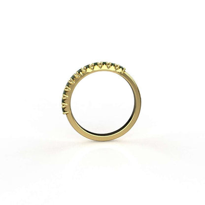 Avarta 14K Gold Emerald Eternity Band