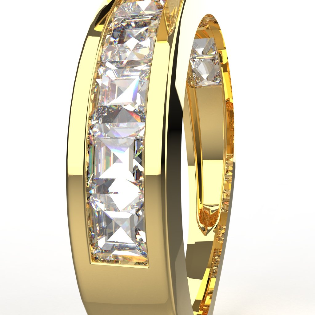2.50 Ct Solitaire Moissanite Ring | 14k & 18k Brilliant & Princess Cut Ring by Avarta Jewellery