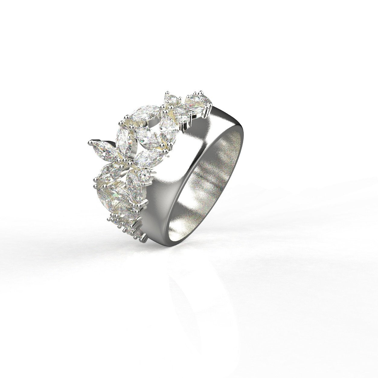 Avarta Jewellery Sterling Silver Crown Ring Secondary image