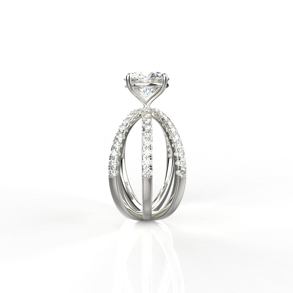1.50 Cttw White Gold Solitaire Ring | 14K and 18K 80 Cents Round Lab Grown Diamond Ring