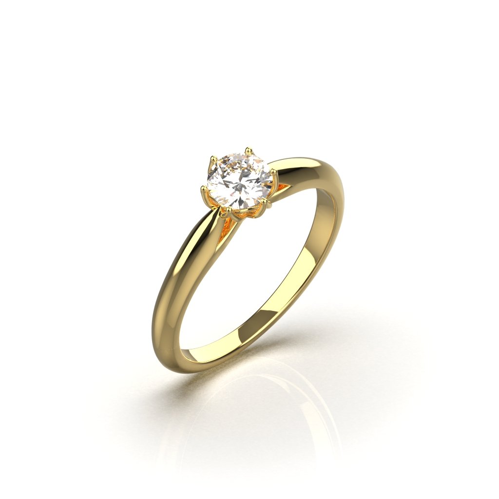 Avarta Sterling Silver Solitaire Ring For Girls & Women