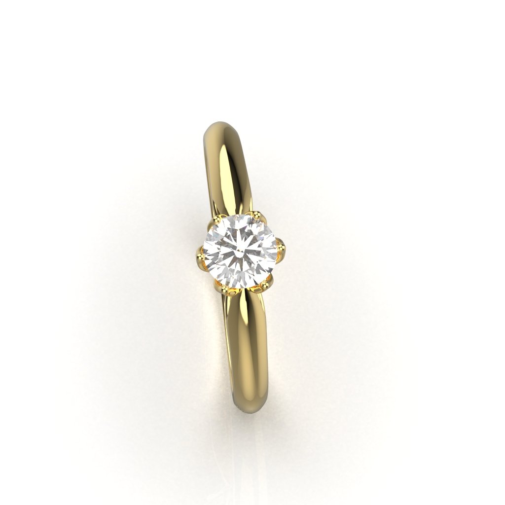 Avarta Sterling Silver Solitaire Ring For Girls & Women Secondary image