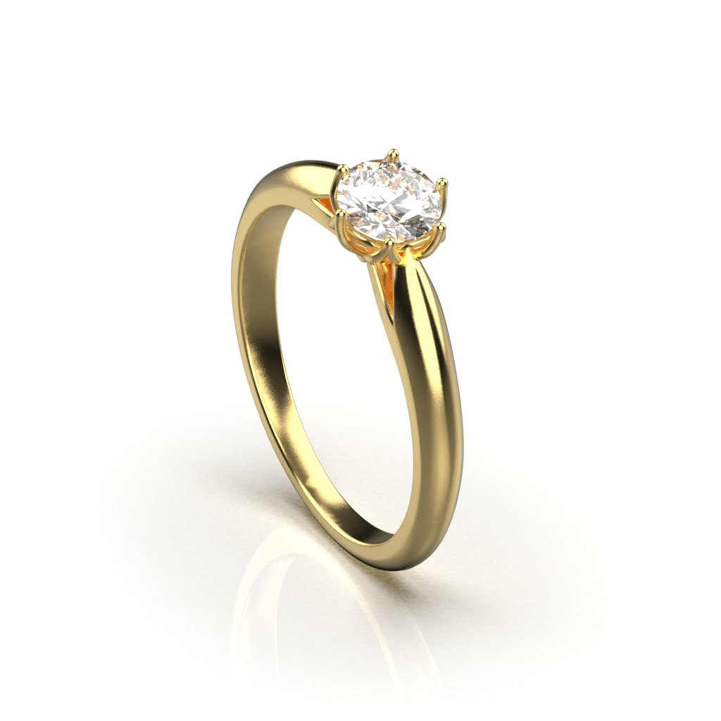 Avarta Sterling Silver Solitaire Ring For Girls & Women Main image