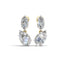 Royal Pear Drop Earrings | 3.5ct Pear & 1.25ct Marquise Moissanite – Certified & Hallmarked Gold