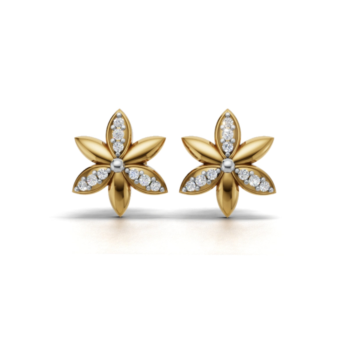 Avarta Flower Diamond Earrings for Girls & Women