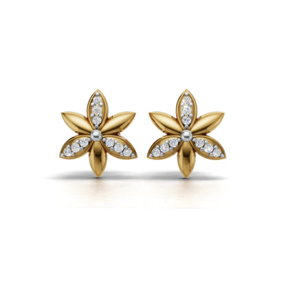 Avarta Flower Diamond Earrings for Girls & Women