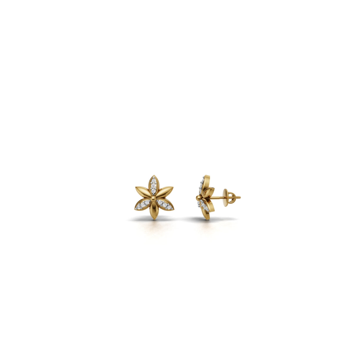 Avarta Flower Diamond Earrings for Girls & Women