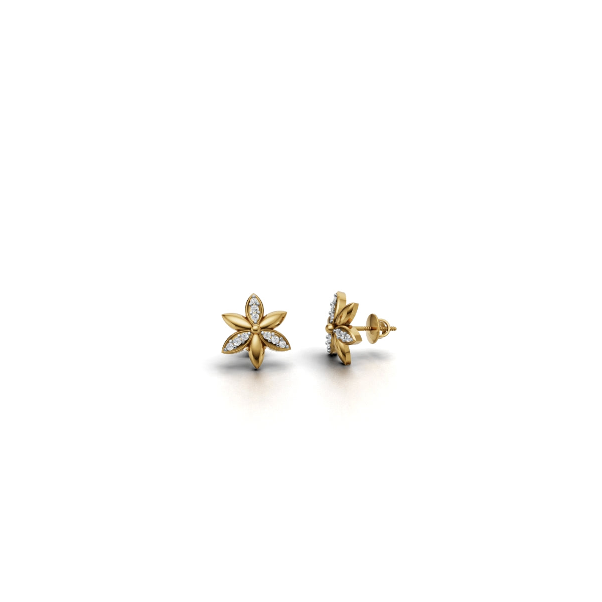 Avarta Flower Diamond Earrings for Girls & Women