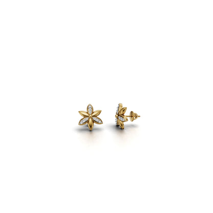 Avarta Flower Diamond Earrings for Girls & Women